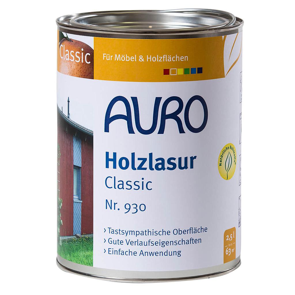Holzlasur, Classic, 2.5L, Nr. 930, nur farblos, weiß, hell- u. dunkelbraun lieferbar
