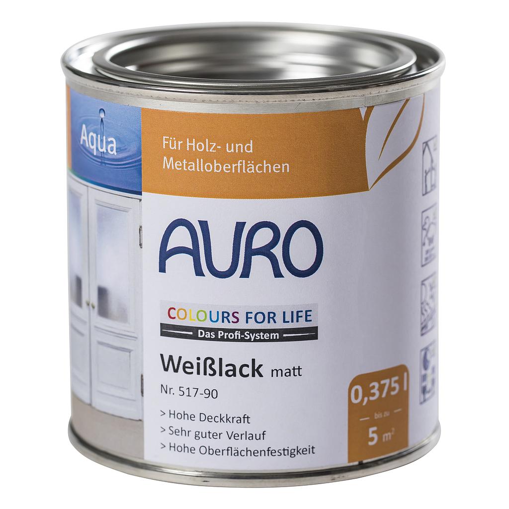COLOURS FOR LIFE Lack, matt Weißlack 0.375L, Nr. 517-90